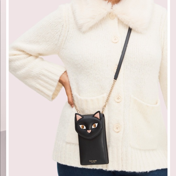 Kate Spade Meow Cat North South Phone Crossbody - Picture 8 of 8